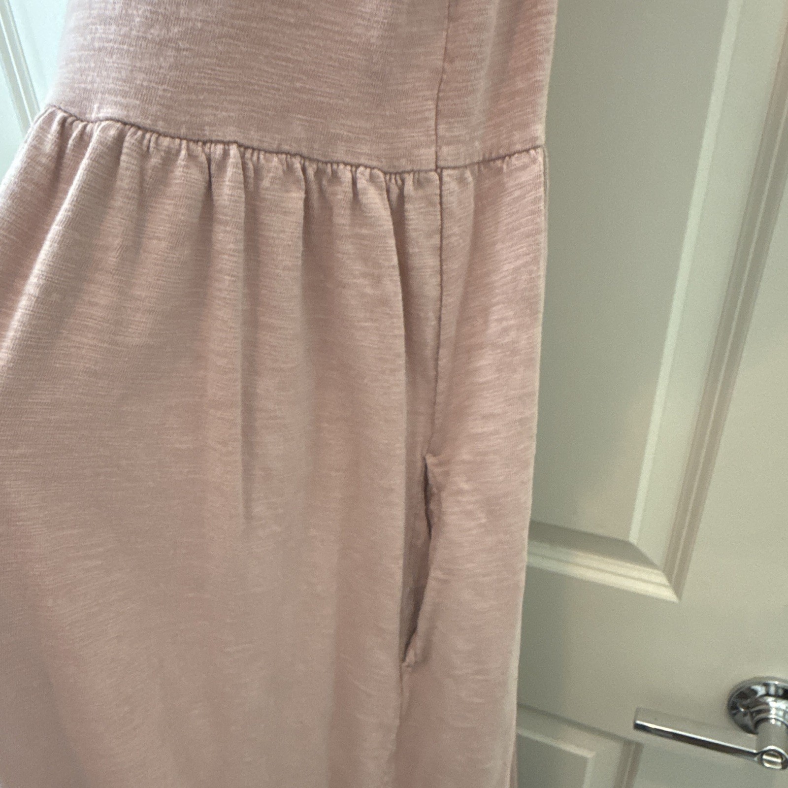 Universal Thread Pink Cotton Jersey Short Sleeve Round Neck T-Shirt Midi Dress M