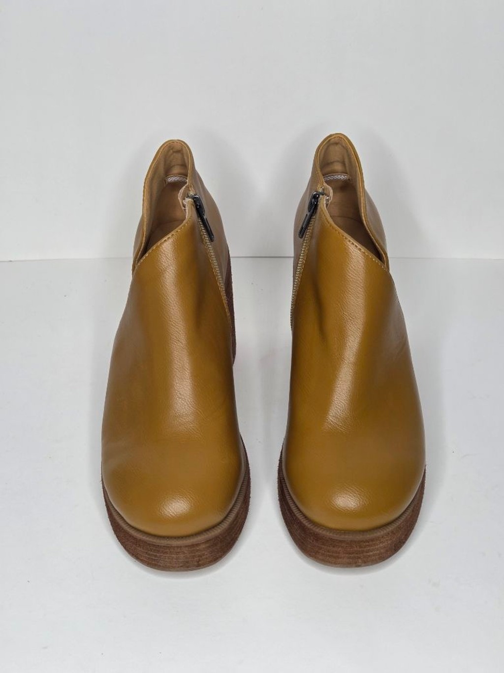 Yellow Box Loredo D’Orsay Platform Clogs Tan Women’s Size 8.5 Cognac Chunky Boot