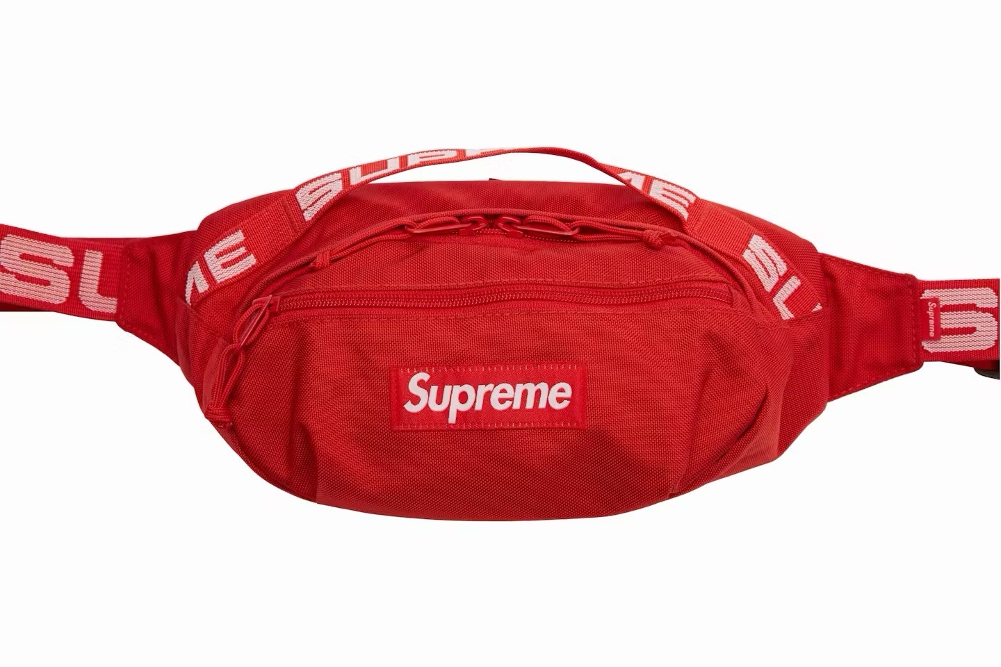 Supreme Logo Waist Bag (SS18) RED NEW ✅FREE SHIPPING✅