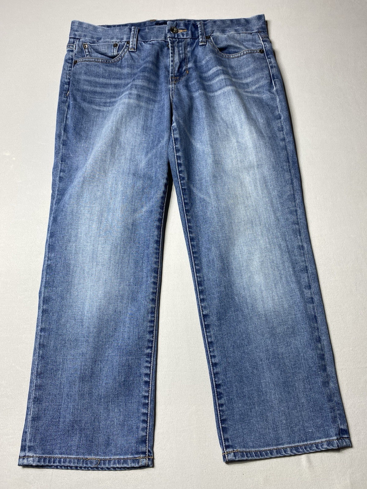 Lucky Brand Sweet Jean Crop Flap Jeans Women’s 8/29 Blue Straight Crop