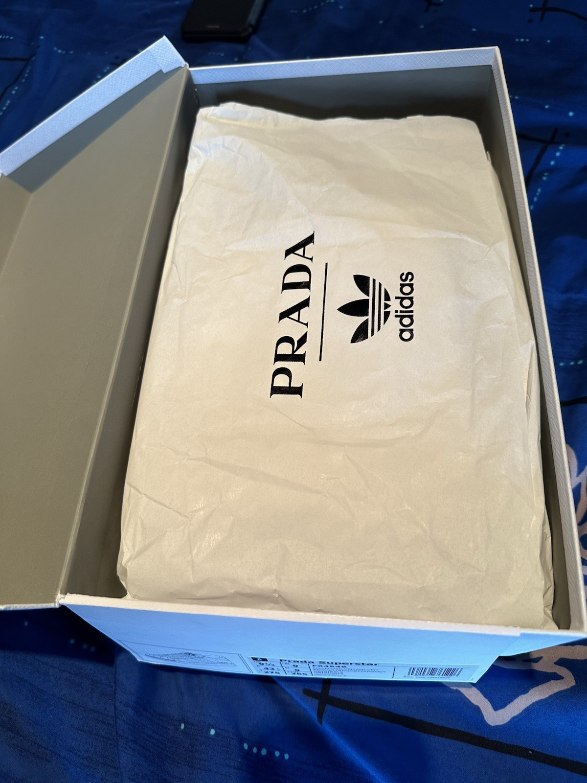 Adidas Superstar Prada Silver New!! 43 1/3 UK9 US 9.5