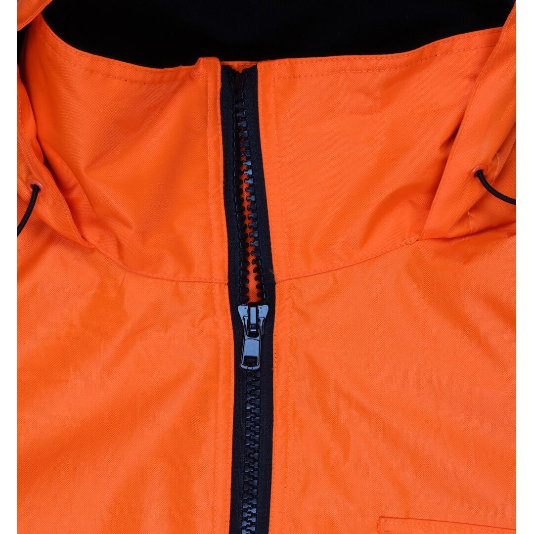 REFLECTIVE BOMBER JACKET HI-VIS ORANGE WATERPROOF MCR SAFETY CLASS 3 (SM – 5XL)