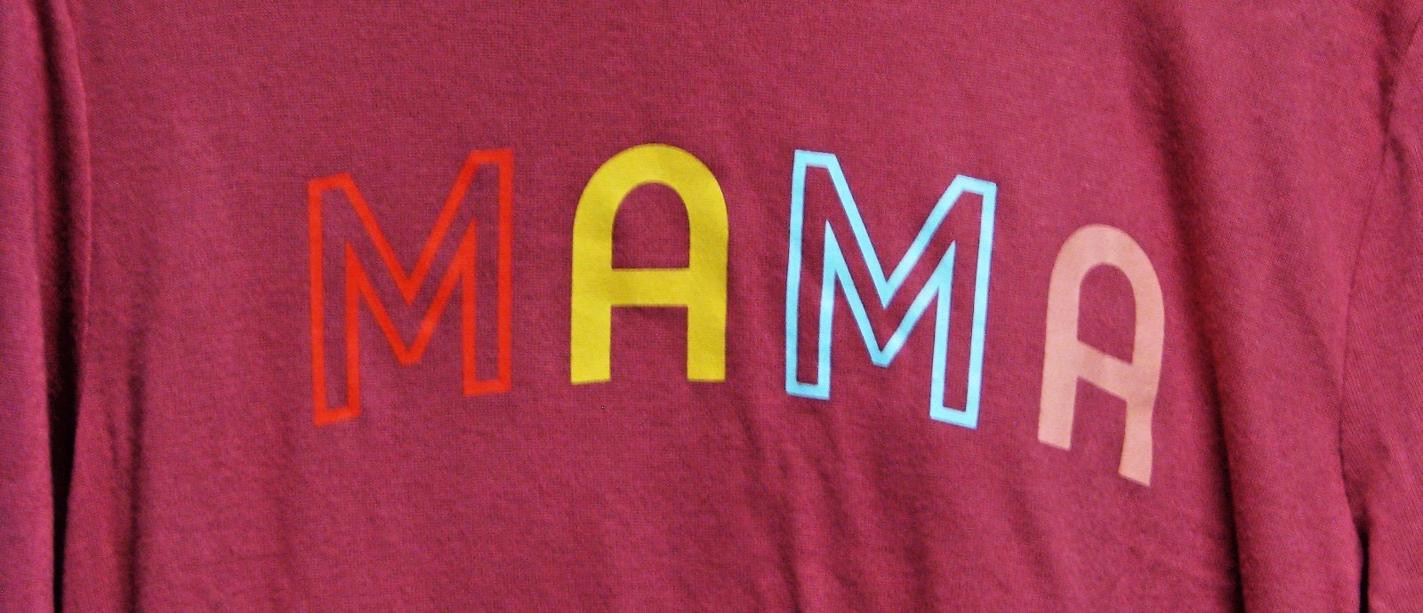 Positive Tees Womens “MAMA” LONG SLEEVE PULLOVER(M) WITH MOM PENDANT