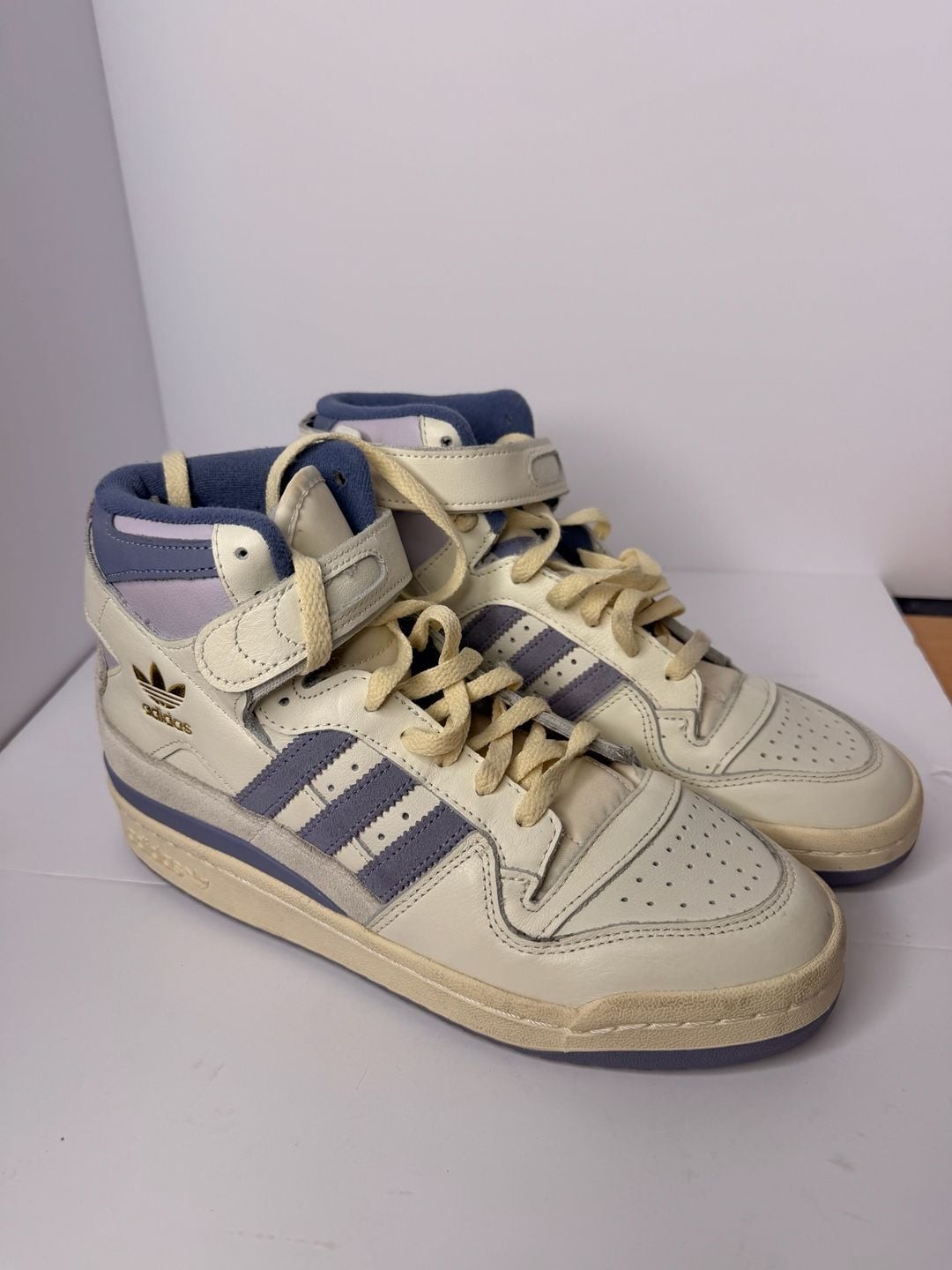 Adidas Forum 84 High ‘Off White Silver Violet’ Sneakers ID7316
