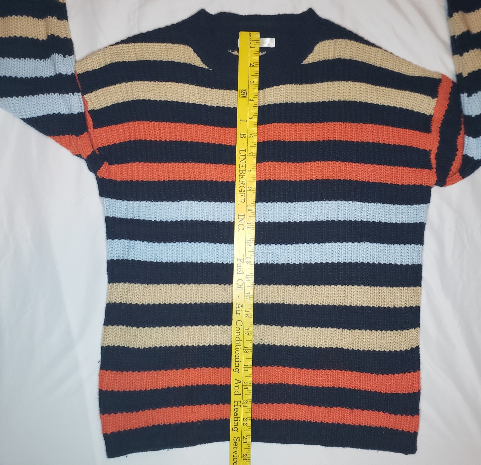 Kirundo Striped Knit Sweater Womens Size Small Crew Neck Pullover Long Sleeve