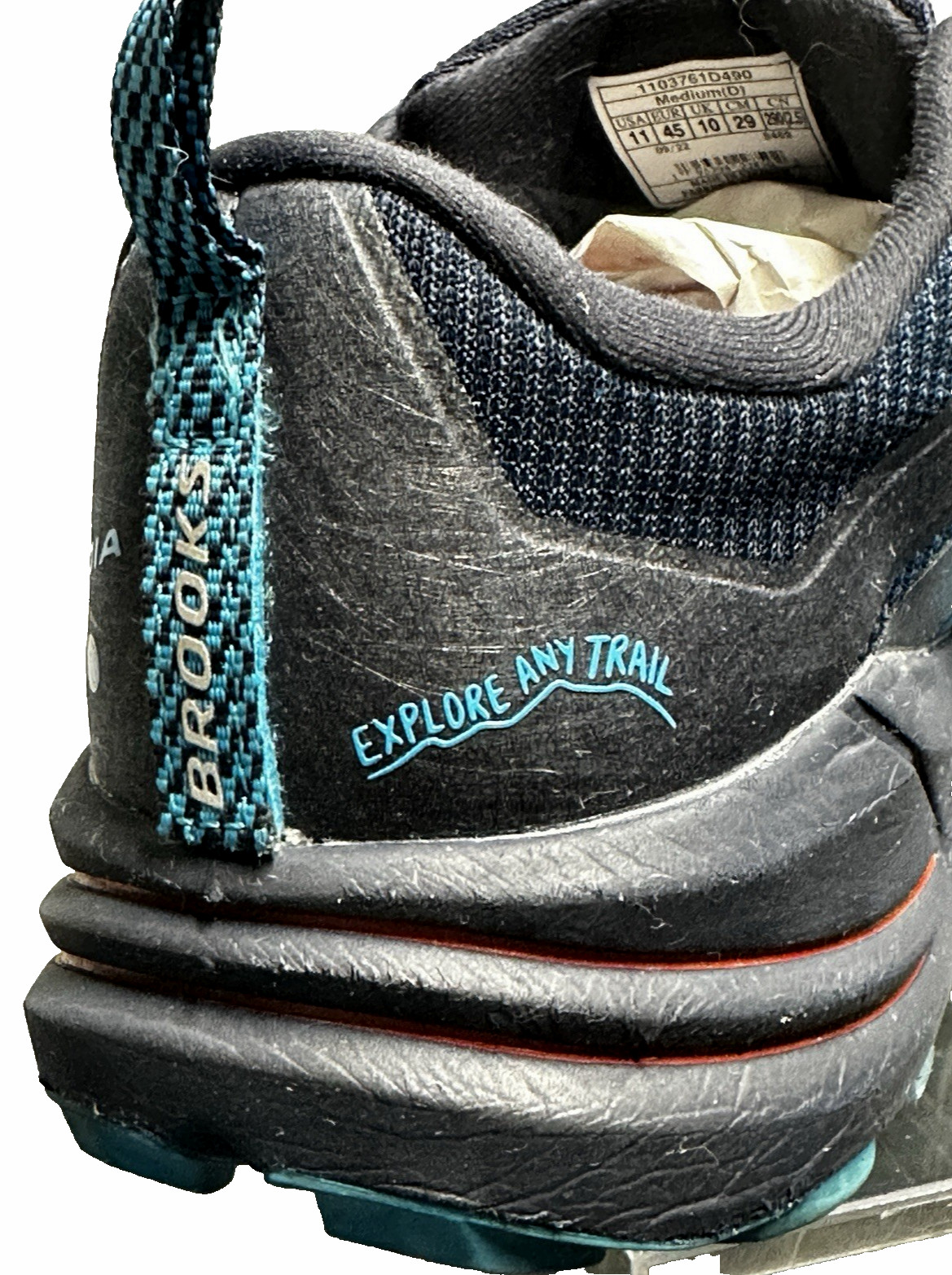 Brooks Cascadia 16 Trail Running Sneakers Men’s SZ: 11 Blue Black -Used