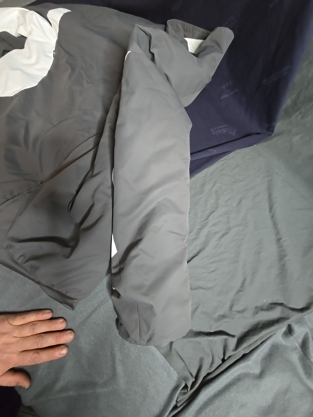 BLANK Majestic Athletic Therma Base Premier Jacket Grey White XL