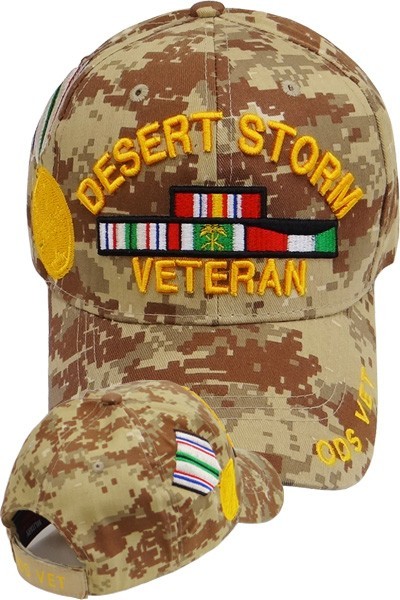 US Military Desert Storm Veteran ODS Desert Camouflage Baseball Hat Cap
