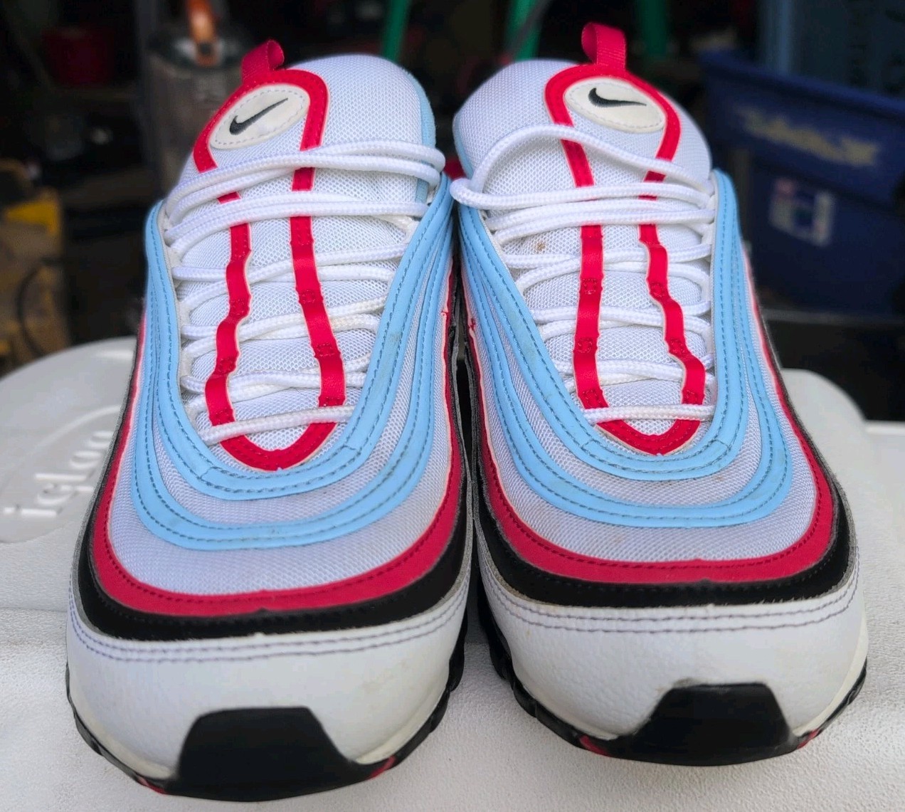 Nike Air Max 97 Gundam Men’s White/Blue/Red/Black Low Top CW6986-100
