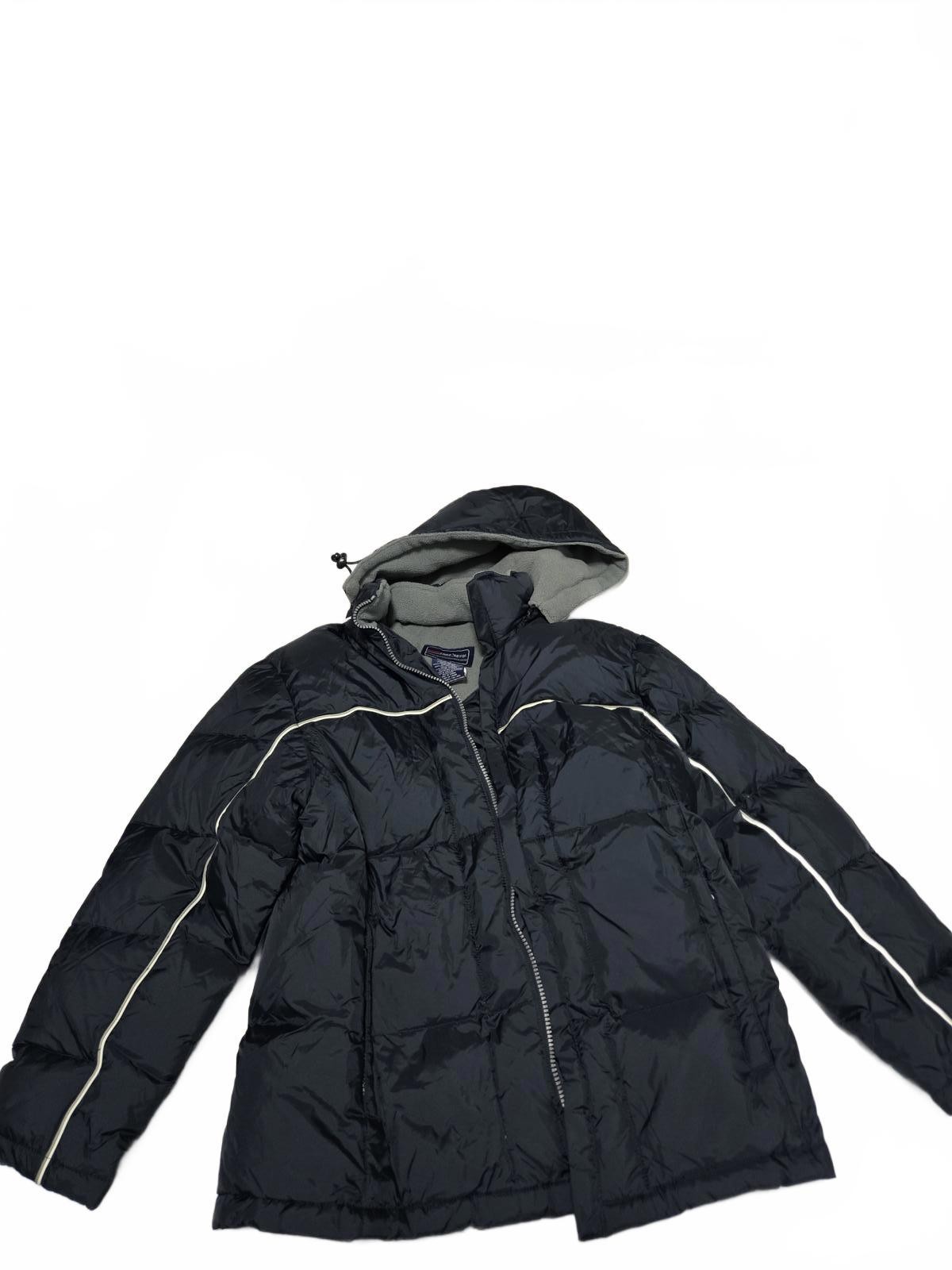 Free Tech Men’s Large Black Puffer Jacket with Hood NWT