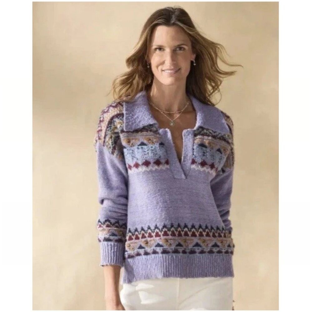 Sundance Calder Fair Isle Collar Sweater