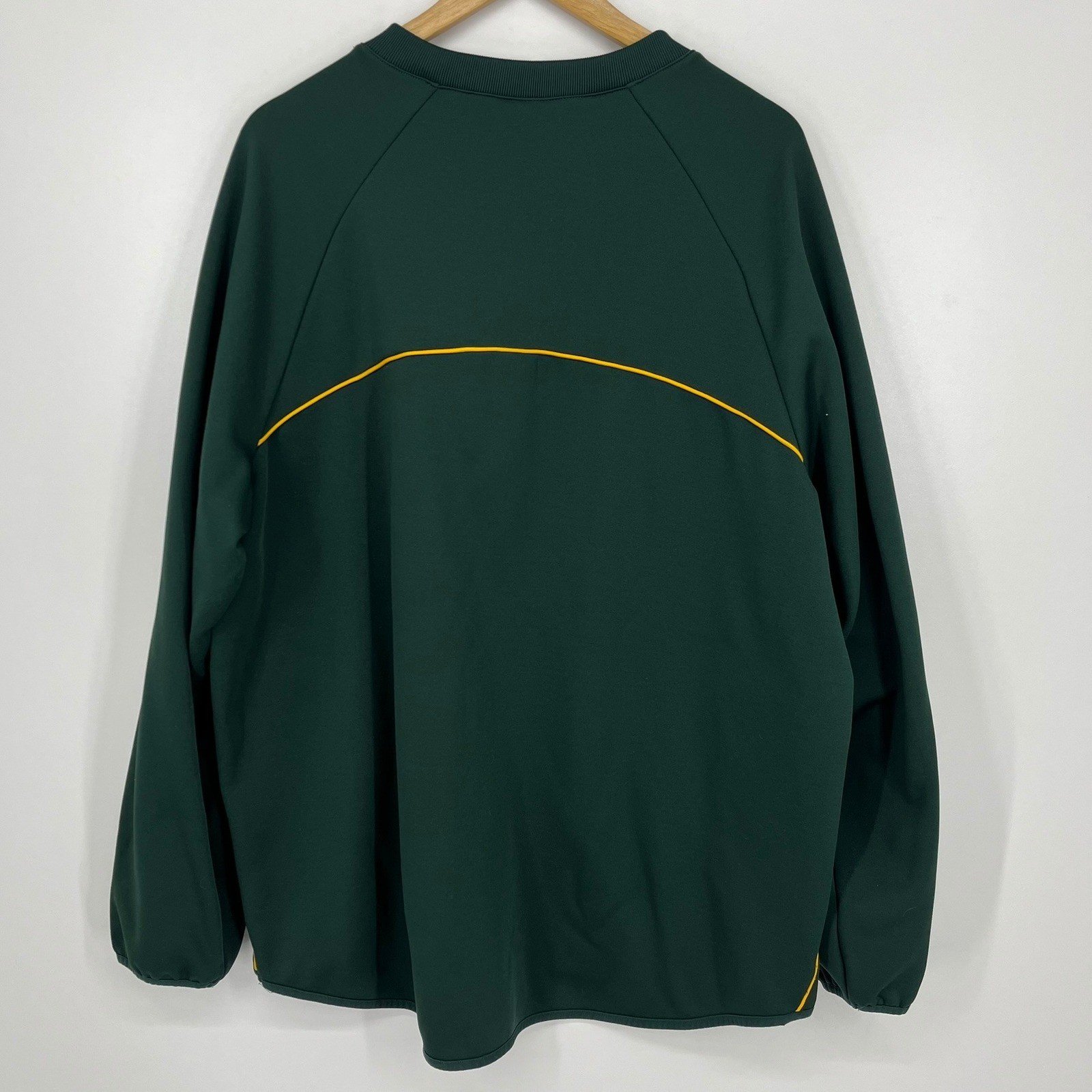 Majestic Oakland Athletics Therma Base Pullover Green Mens XL MLB Baseball Logo