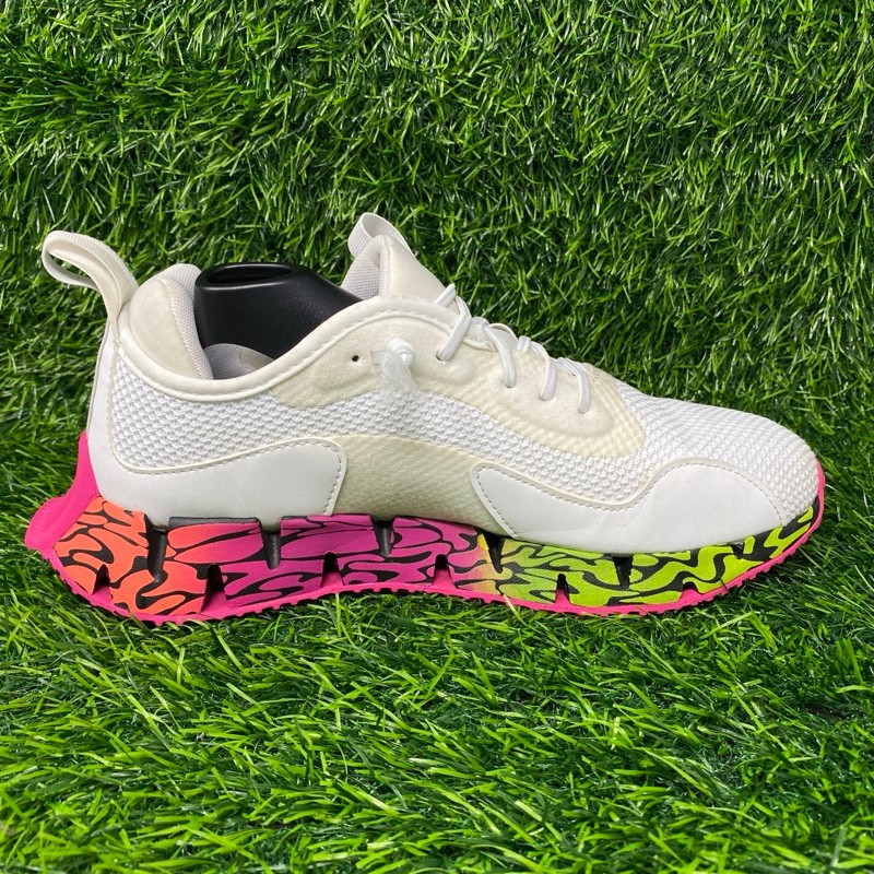 Reebok Zig Dynamica Sneaker Women’s 9 White Proud Pink Acid Yellow 1785