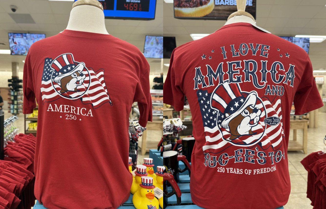 2026 New Buc-Ee’S 4Th Of July America 250 Years Of Freedom T-Shirt