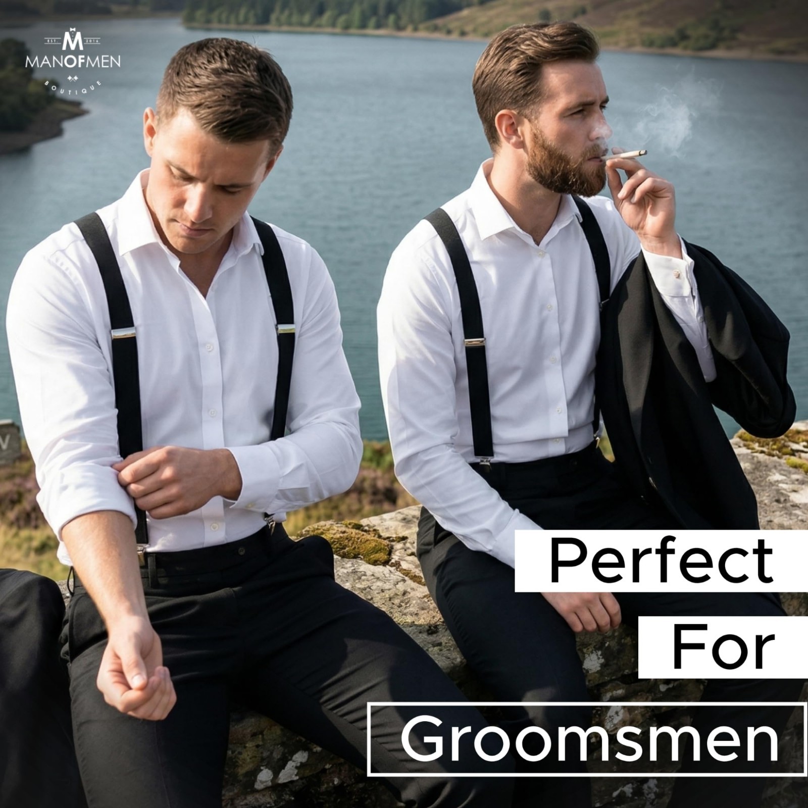 Suspenders for Men Heavy Duty – Adjustable 1” Y-Back Men’S Suspenders for Dress