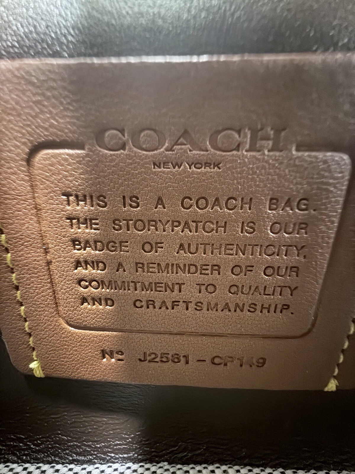 COACH Quilted Tabby 20 in Maple