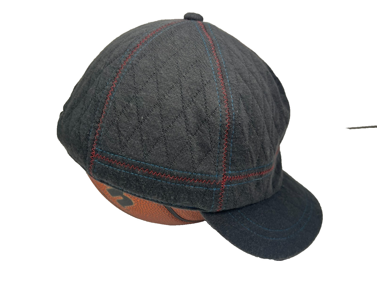 PISTIL Gray/Blue QUILTED x SHORT-BILL HAT Outdoor Hike Baseball Cadet Gym Summer