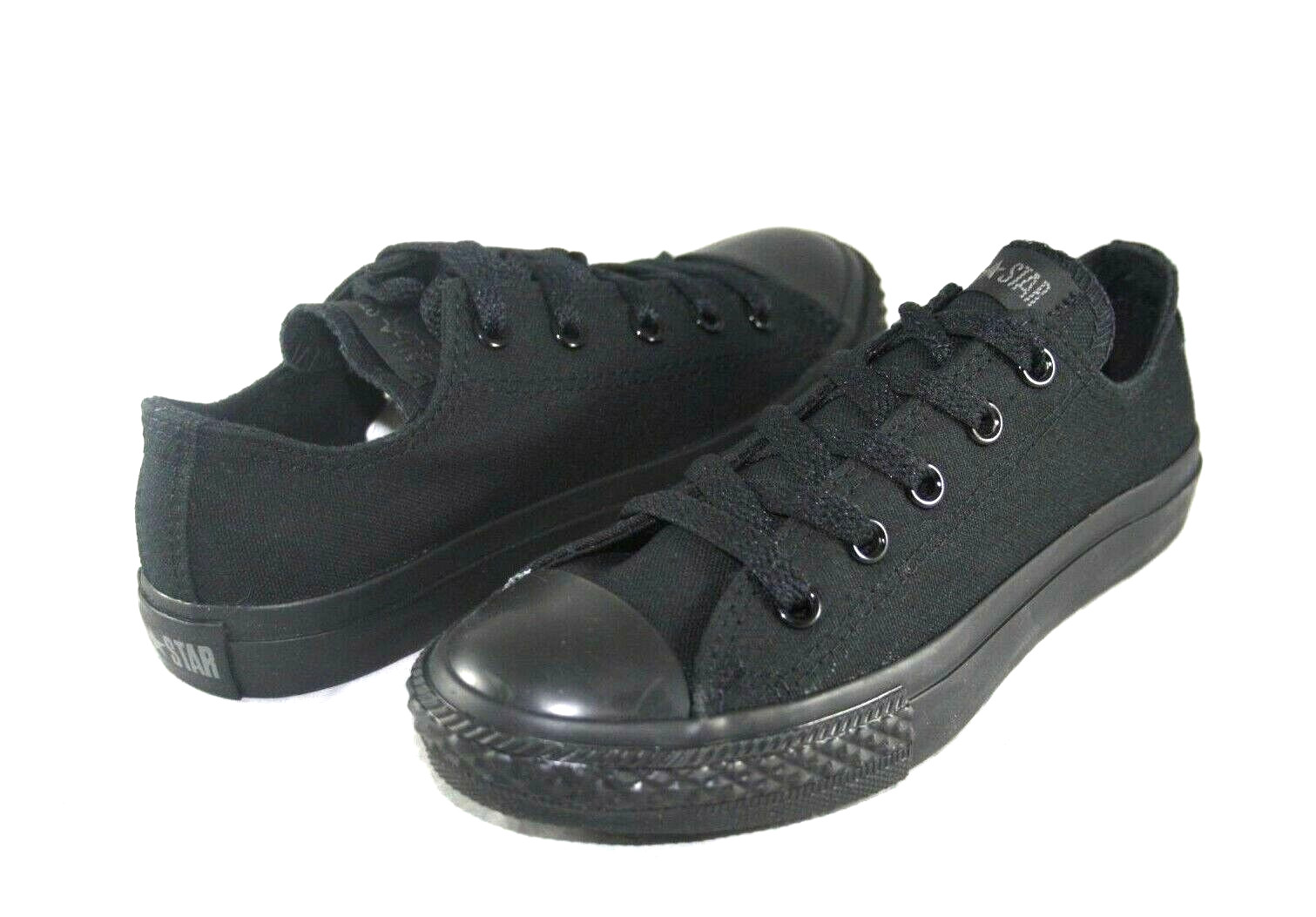 CONVERSE CHUCK TAYLOR ALL STAR 314786F BLACK MONO CANVAS CASUAL SHOE LITTLE KIDS