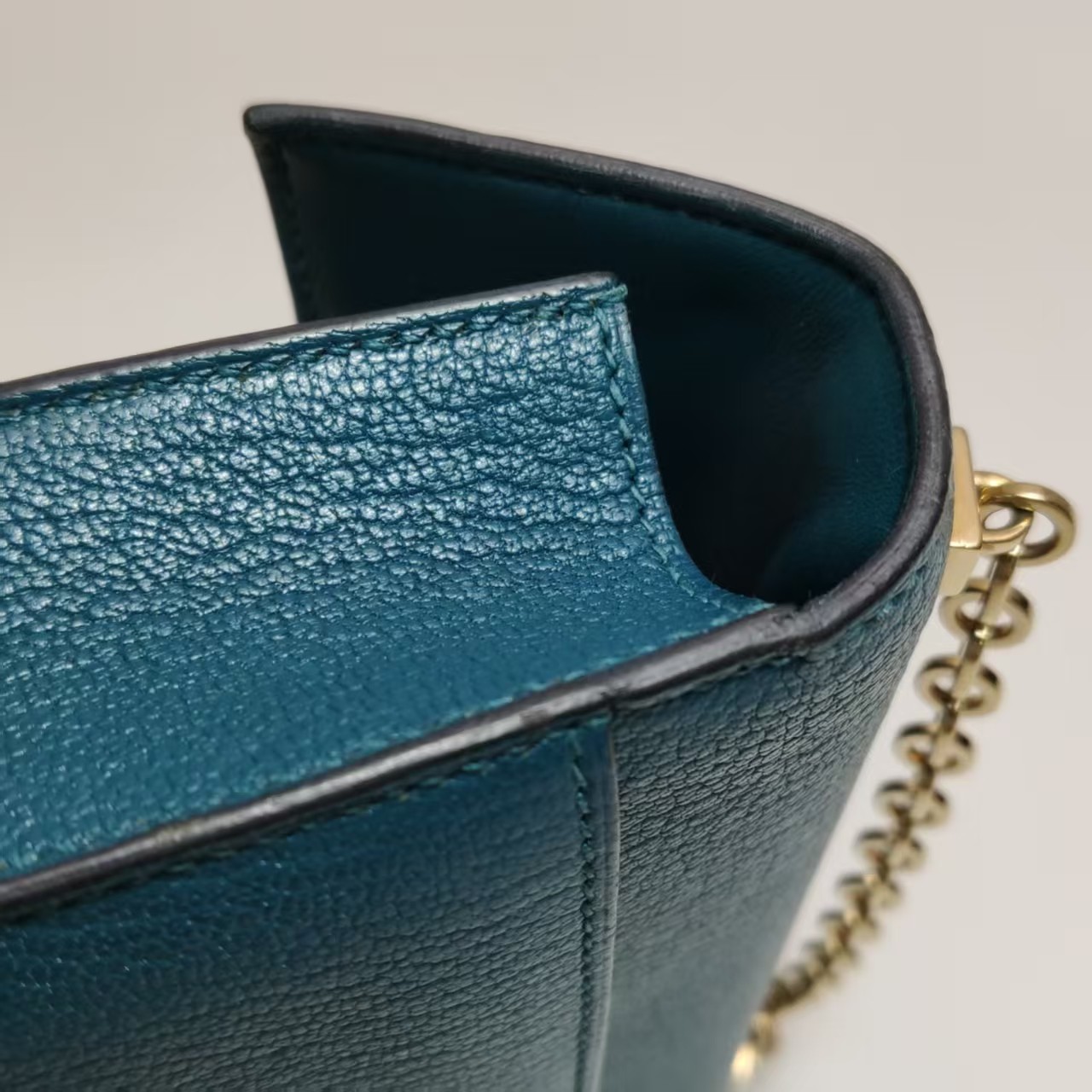Hermes Verrou Mini 17 Chevre Mysore Vert Bosphore W0 Green GoldHardware GHW Auth