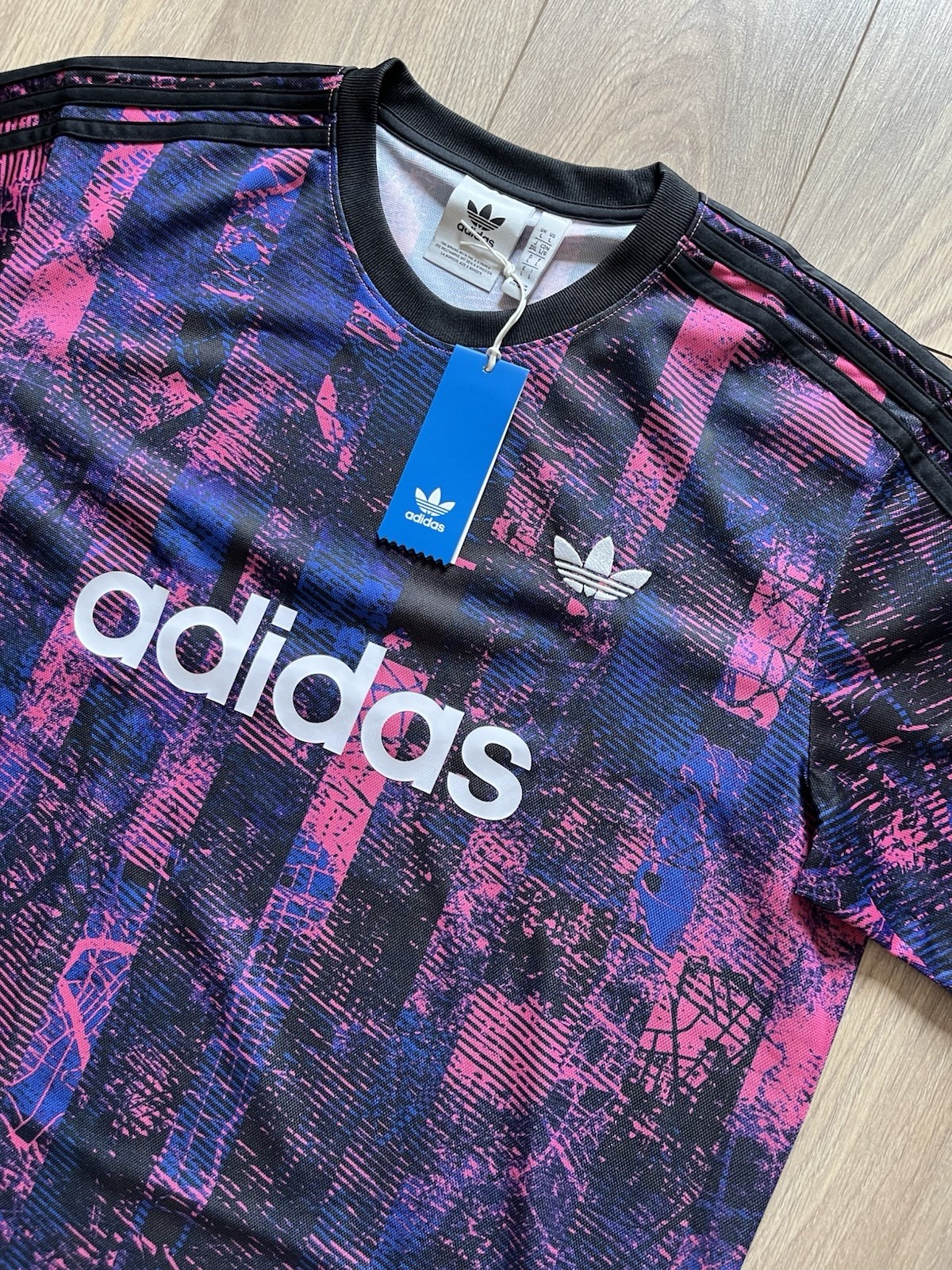 Adidas Originals FTB All Over Print Short Sleeve T-Shirt Mens Large £35 RRP BNWT