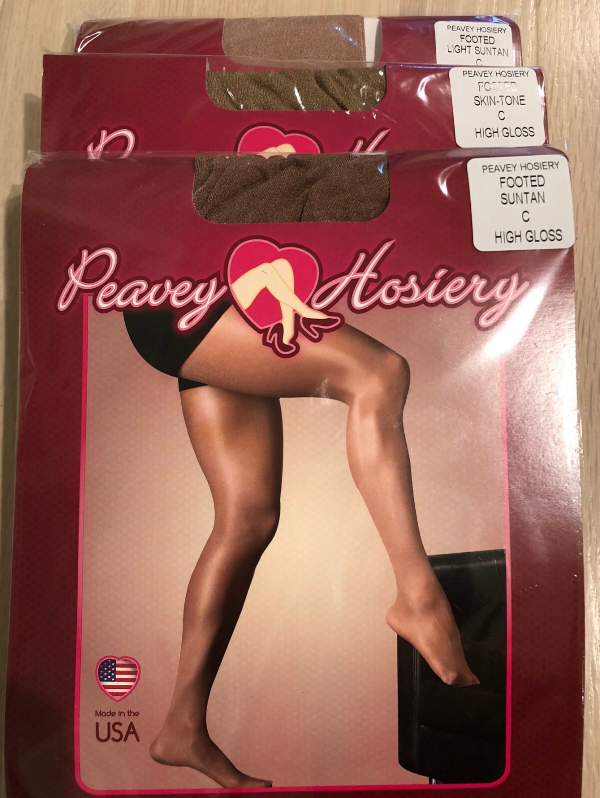 PEAVEY Pantyhose & 40 Denier Compression Tights Hooters Shiny Hosiery A B C D Q
