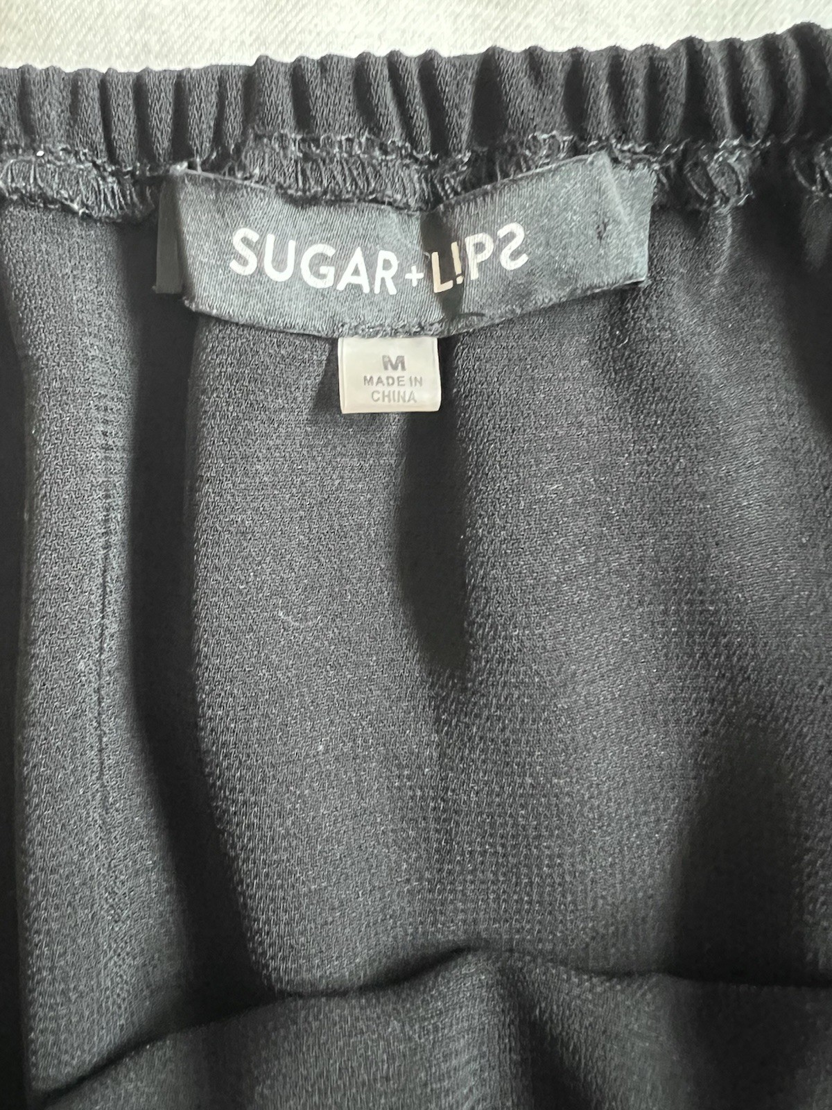 Sugar Lips Black Off Shoulder Maxi Dress Size Medium