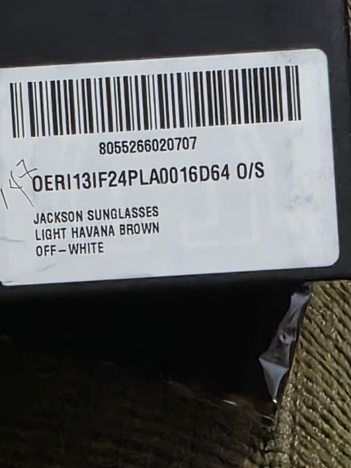 New Off-White Jackson Sunglasses 50 22 140 Light Havana Brown OERI131 6D64
