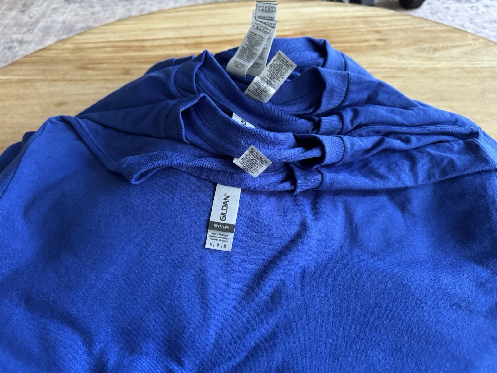 Gildan (24) Unisex Medium G800 Dryblend T-Shirt’s Royal Blue Short Sleeve NEW