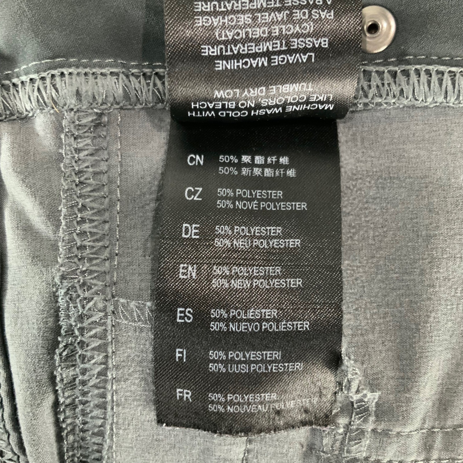 KUHL Gray Cargo Pants 6 Short Button Zip Fly Mid Rise Straight Leg Roll Up Snaps