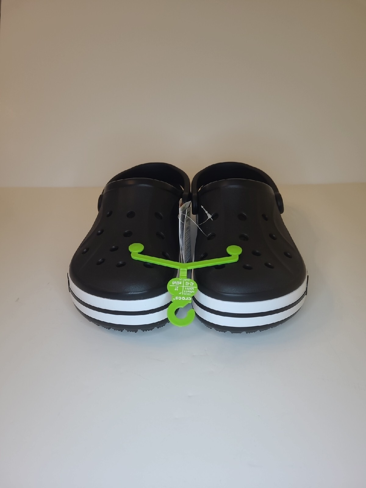 Crocs Bayaband Clog Unisex Black/White 205089-066 Mens 9/Womens 11