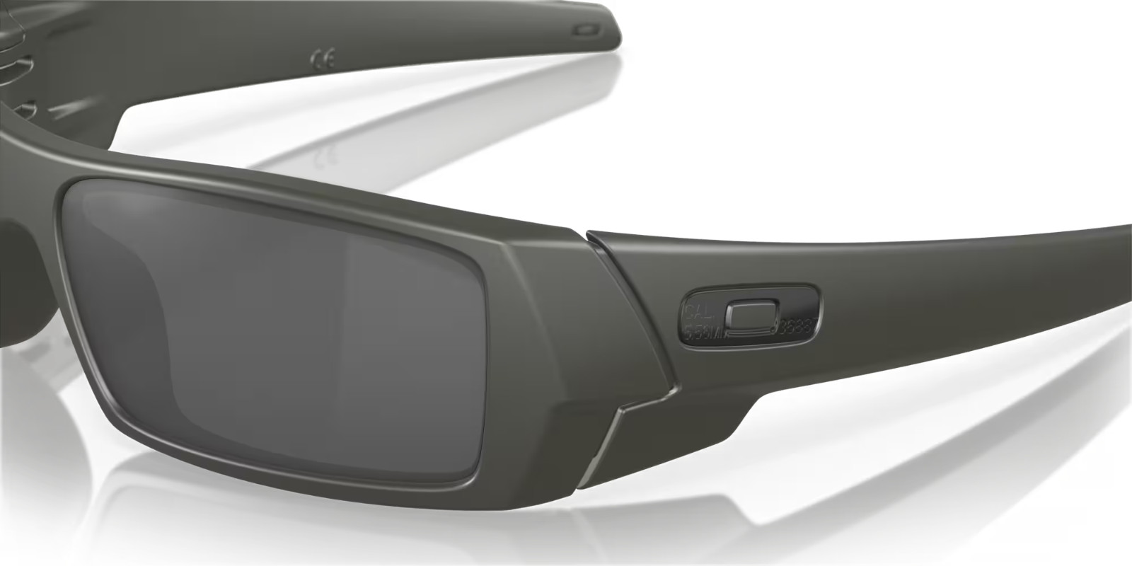 Oakley Gascan Sunglasses 53-111 Mil Spec Green Frame W/ Black Iridium Lens