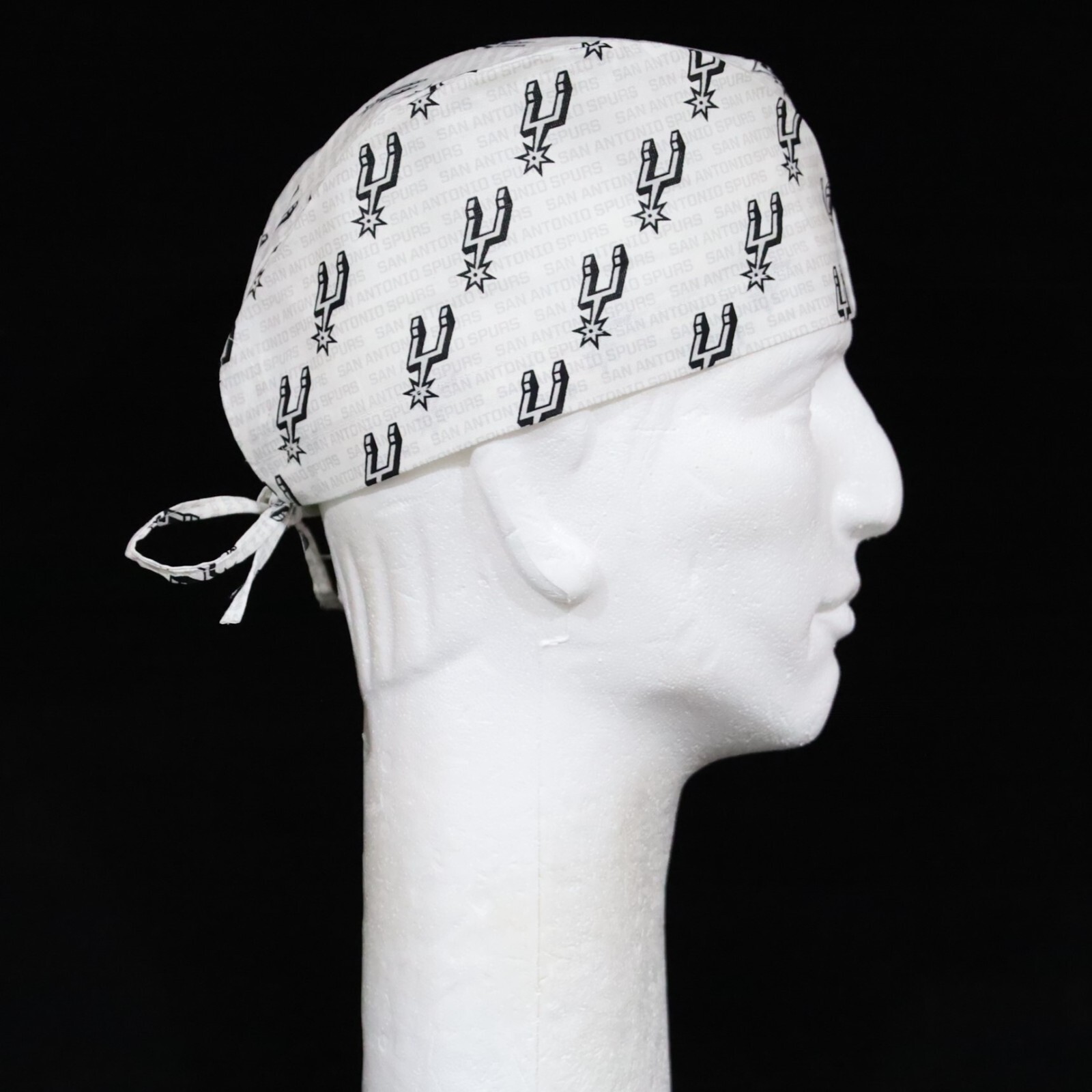 San Antonio Spurs Mini Logo All Over Theme Scrub Hat