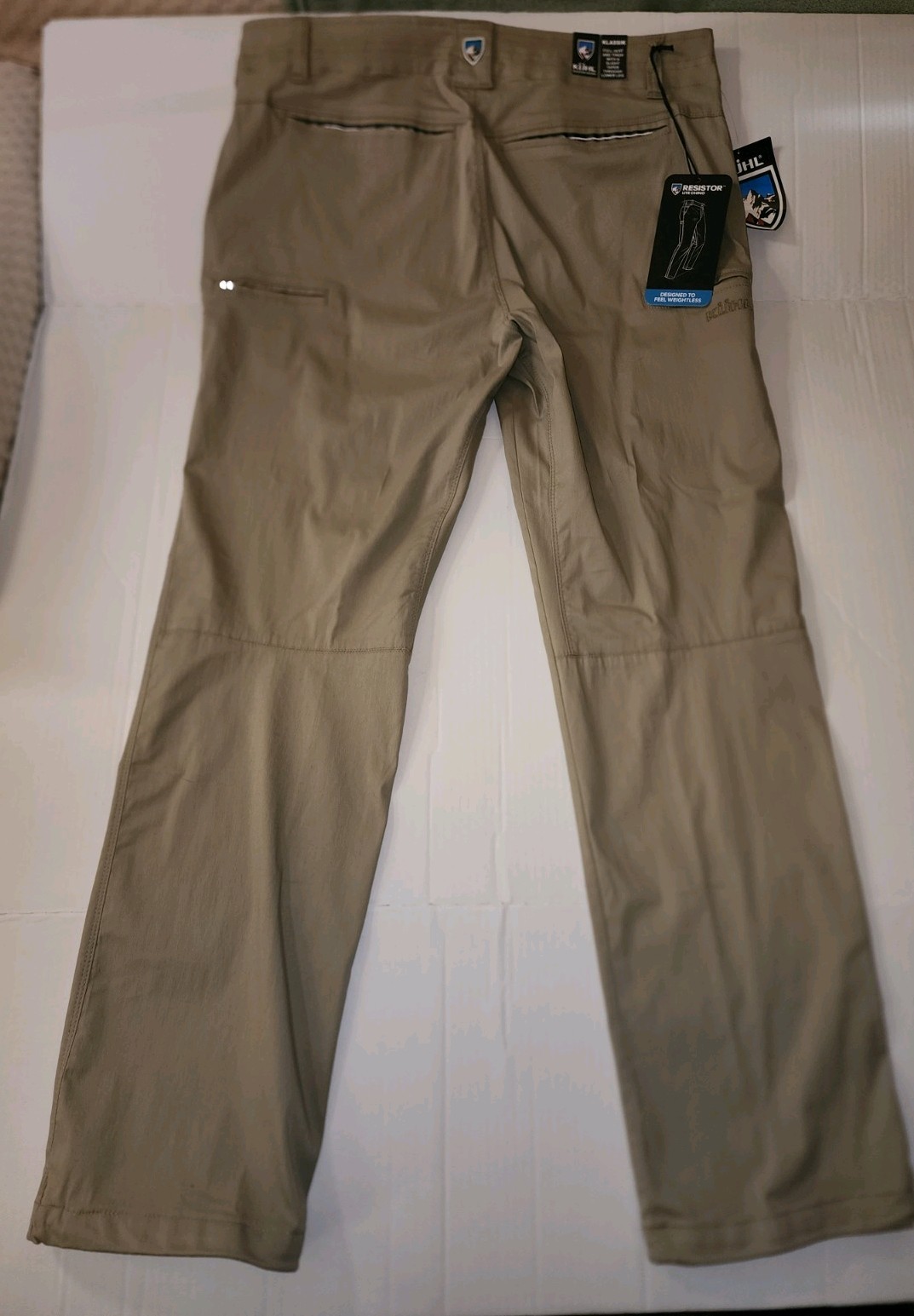 NWT Kuhl Men’s Resistor Lite Chino Pants 35×30 Beige/Khaki