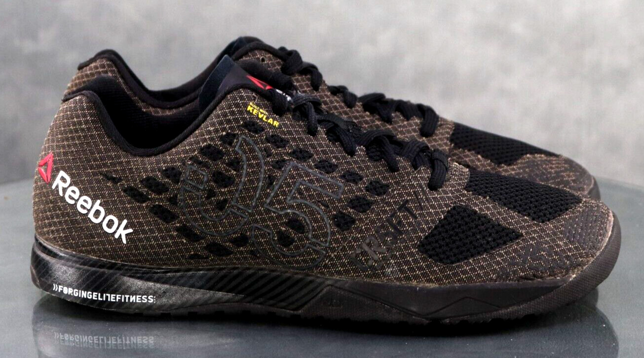 Reebok Crossfit Nano Kevlar Women’s Trainers Shoes Size 9.5 Black Brown