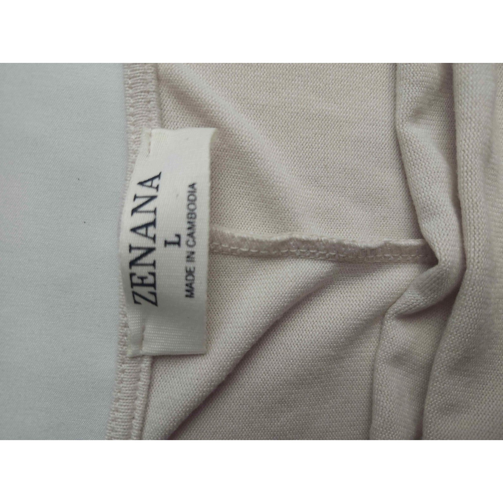 Zenana Womens Cream Batwing Dolman Sleeve Cowl Neck Oversized Top Large