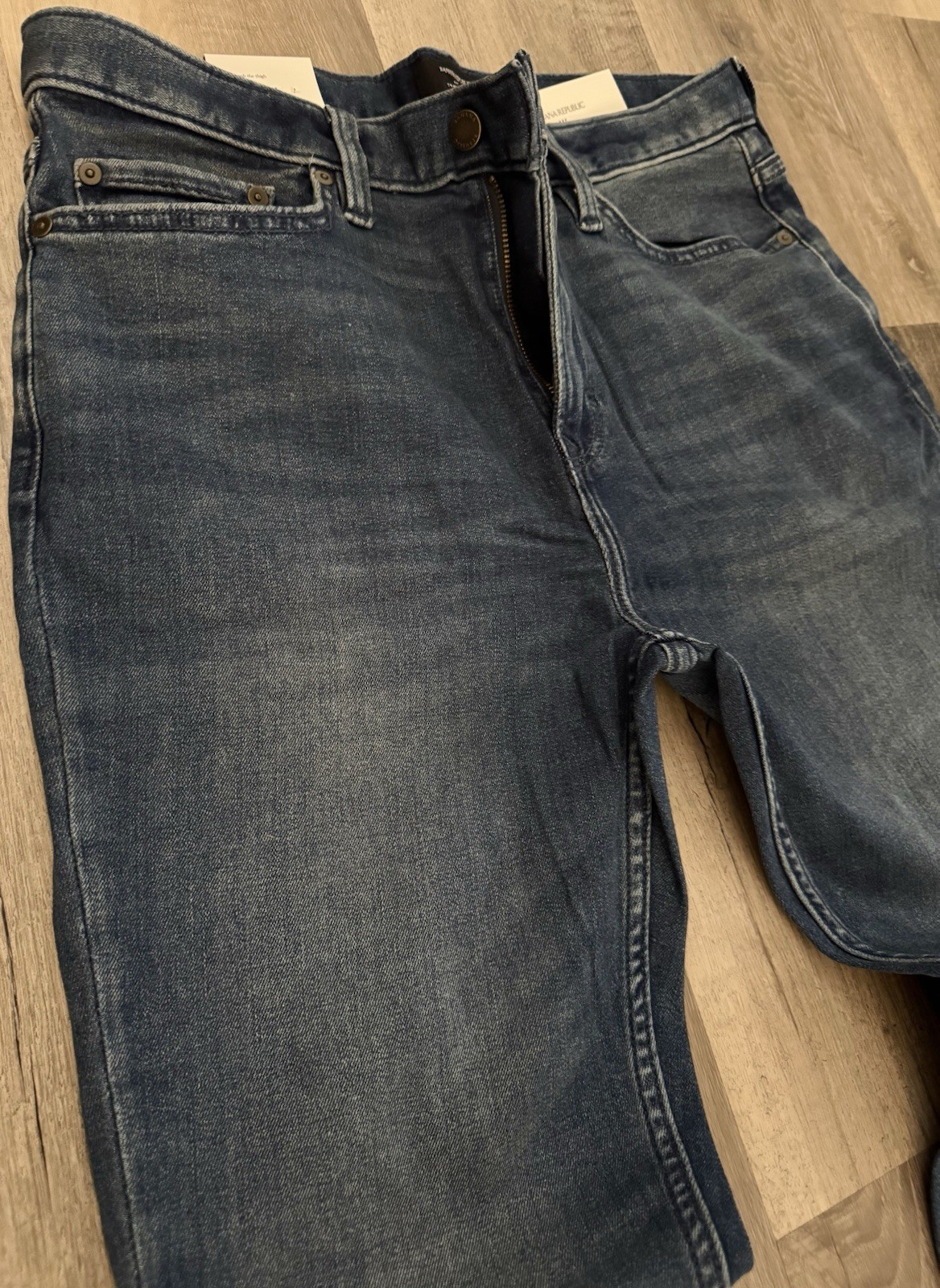 Banana Republic Premium Slim Fit Jeans Men Size 34 X 36 Travel Blue Wash Stretch