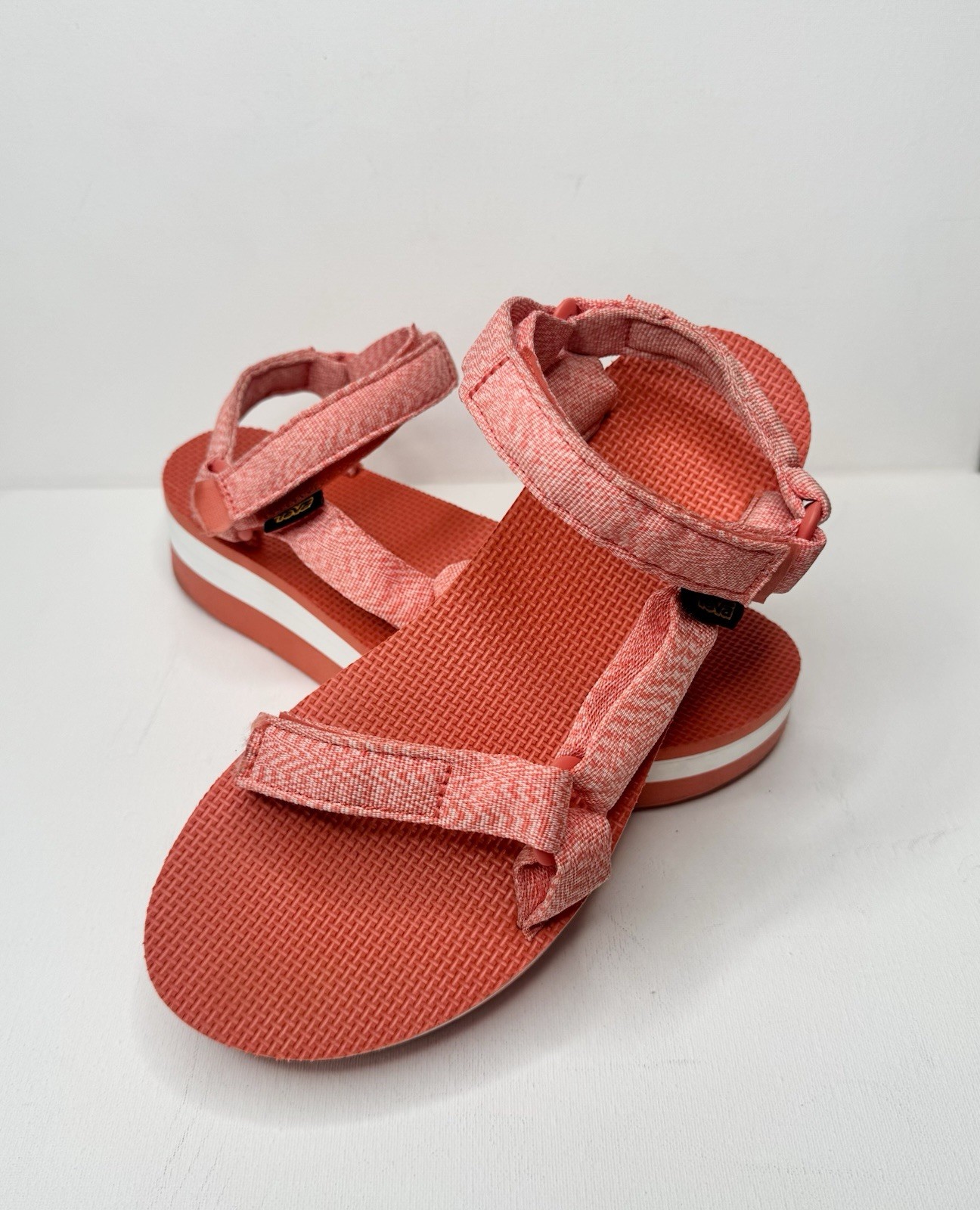 Teva Women’s Universal Platform Sandals Size 11 Orange White