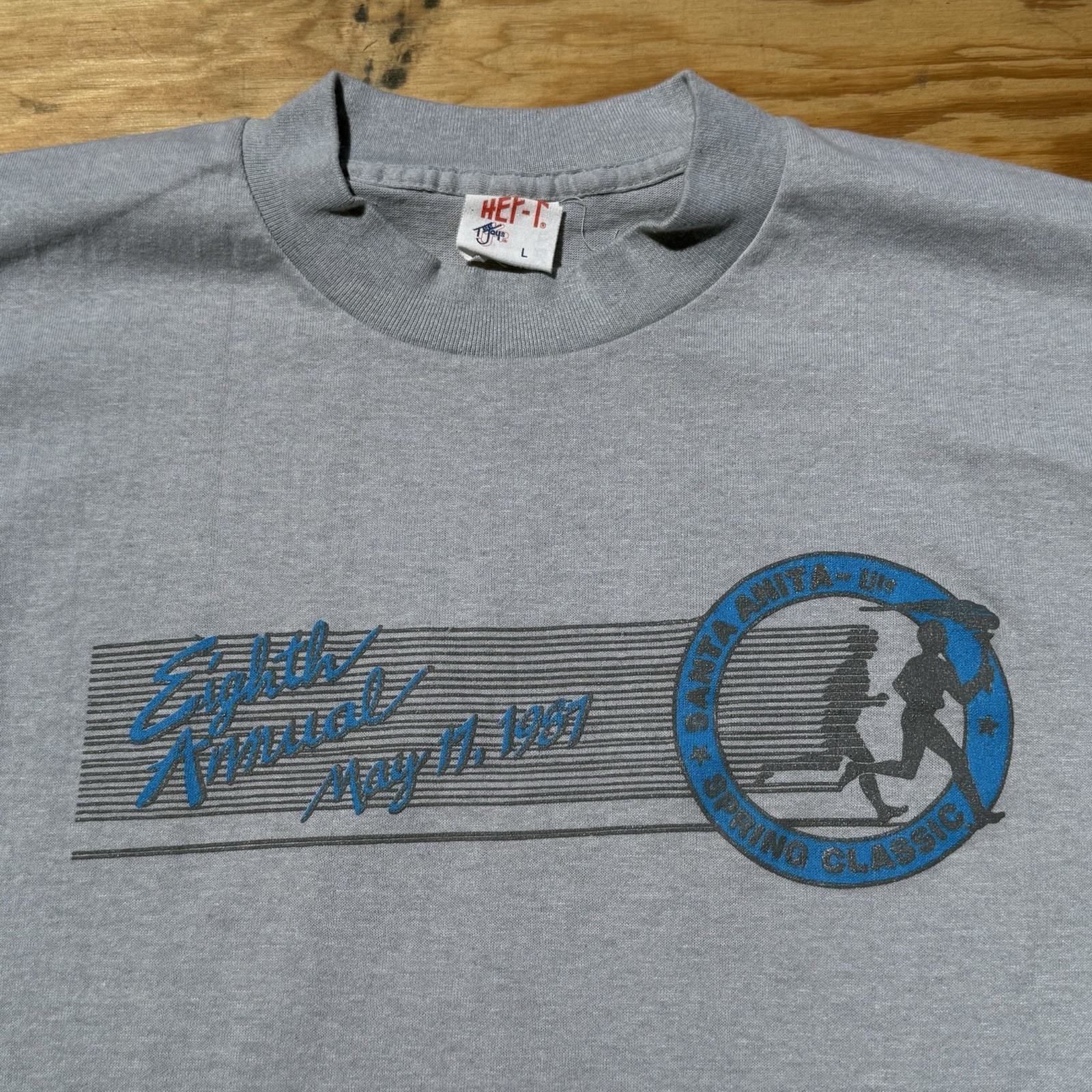 Vtg Santa Anita Spring Classic Miller Lite Beer T Shirt L 8th Annual 5/17/87 80s