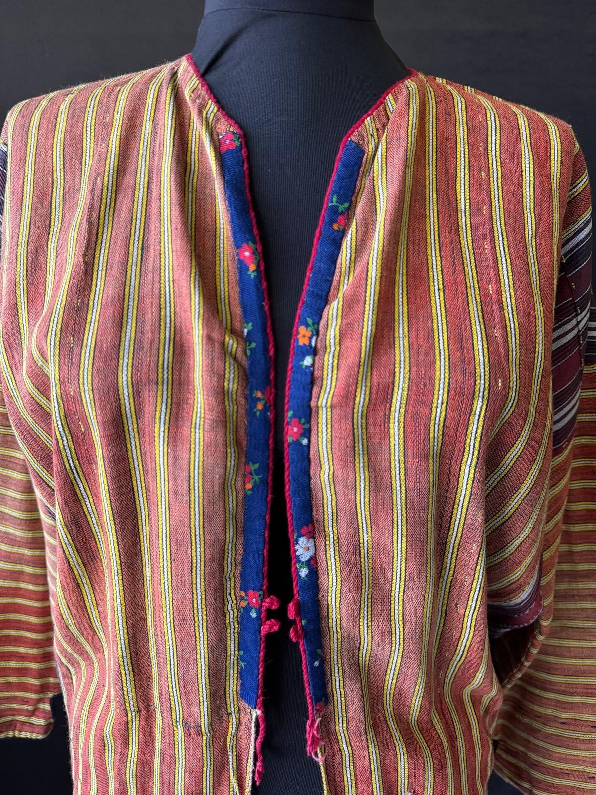 Antique Ottoman Anatolian Kaftan – Handwoven Textile – Authentic Historical Garm