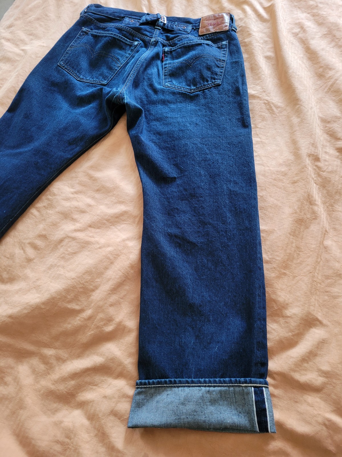 Levi 501 selvedge buckle back LVC 34×32