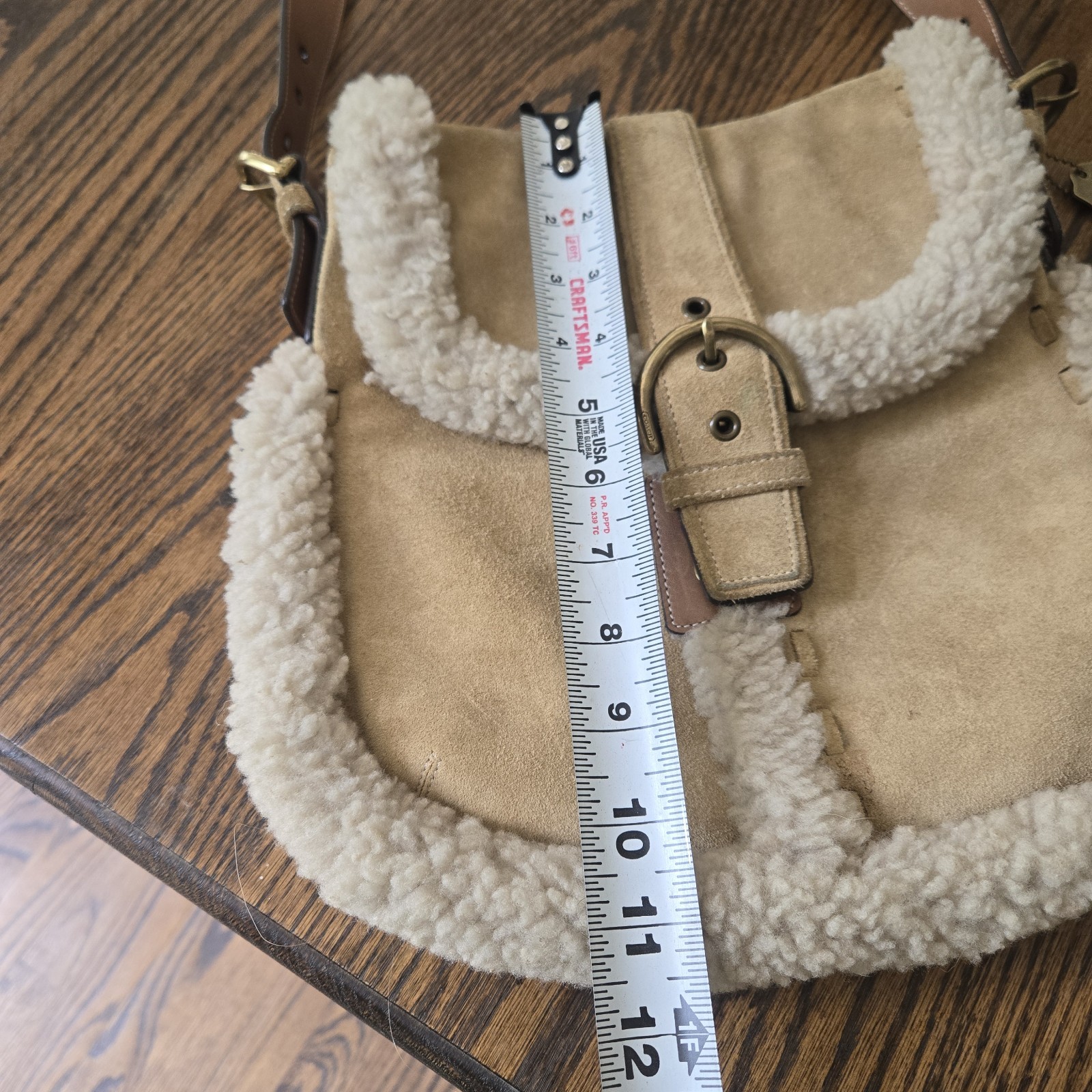 Vintage COACH Shearling Shoulder/crossbow Bag