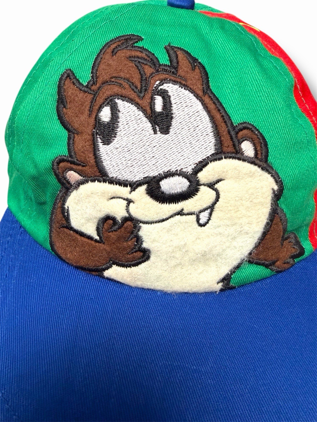 Vintage 90s Baby Looney Tunes Taz Youth Snapback Hat Warner Bros NOS Warner Bros