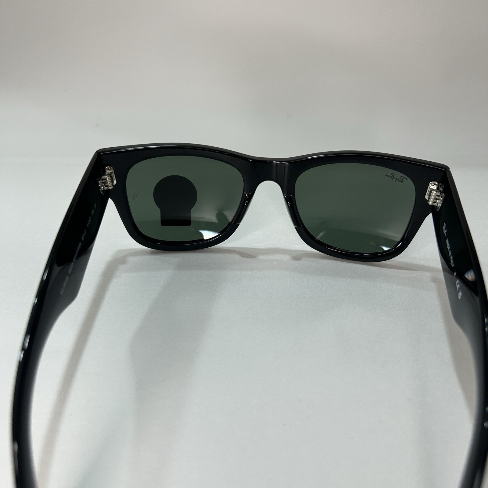 NEW Mega Wayfarer Ray-Ban RB0840S 901/31 51-21 Unisex Sunglasses – Black/Green