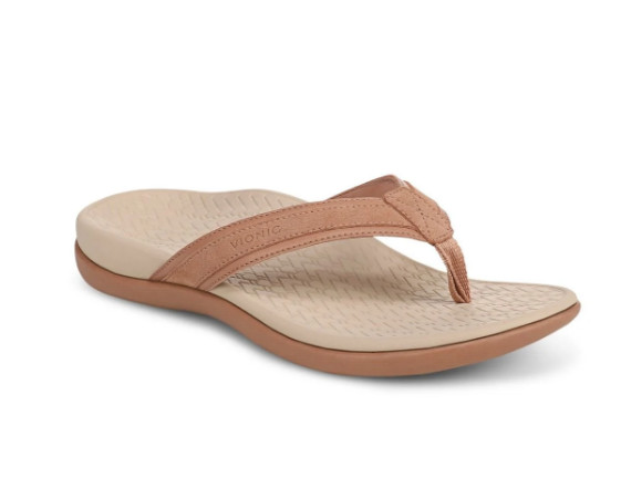 Vionic Women’s Tide 2.0 Toe Post Sandal, Mocha Mousse Leather