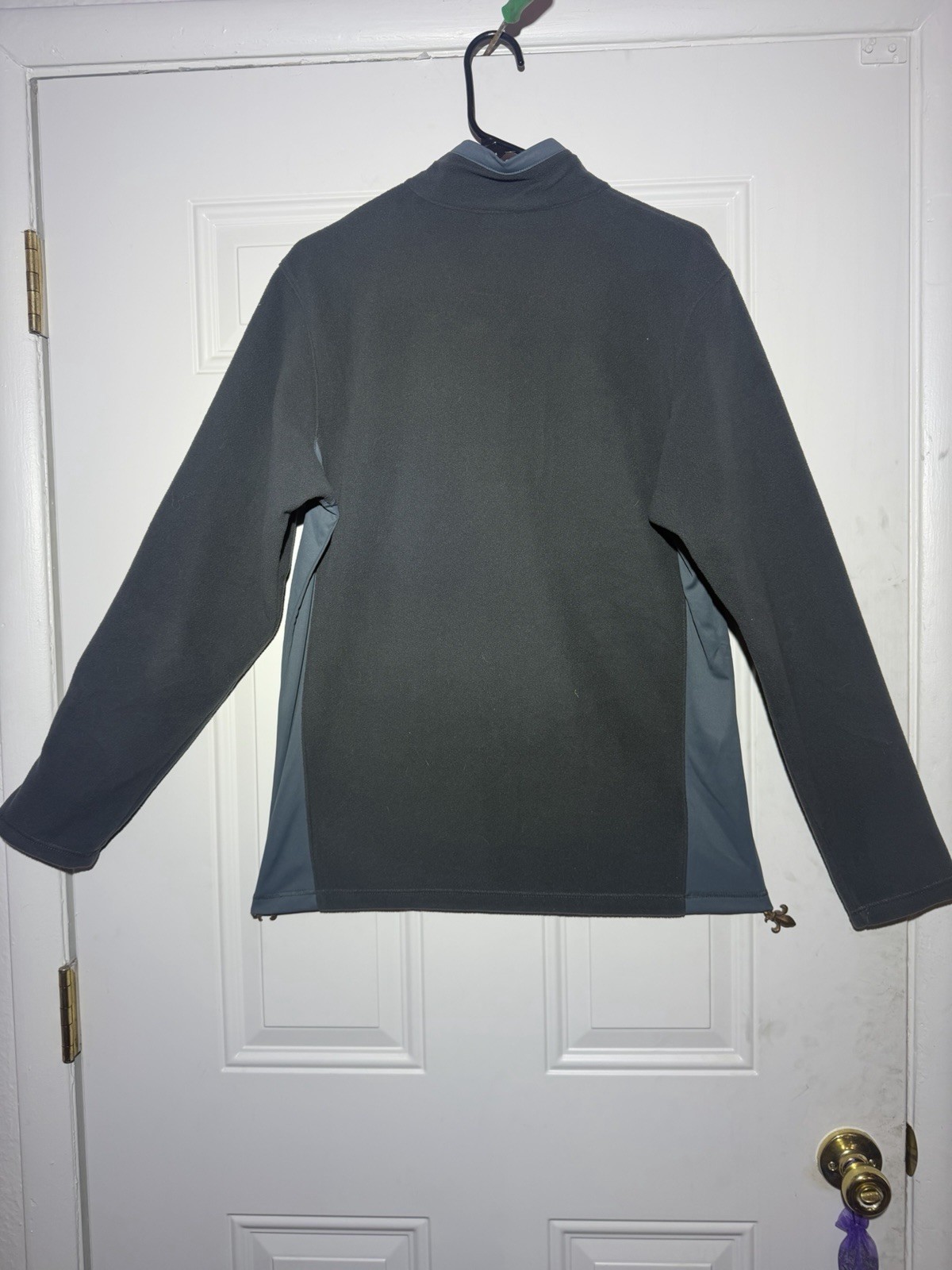 Columbia Fast Trek II Fleece Jacket Mens Medium Gray Orange Full Zip AM1488