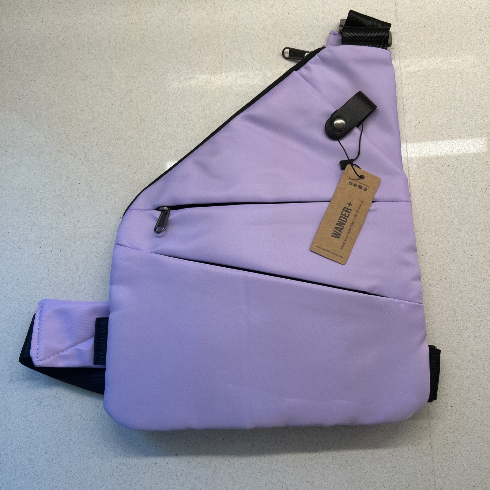 ® Anti Theft Crossbody Travel Bag for Men, Women, Crossbody Bag, Purple
