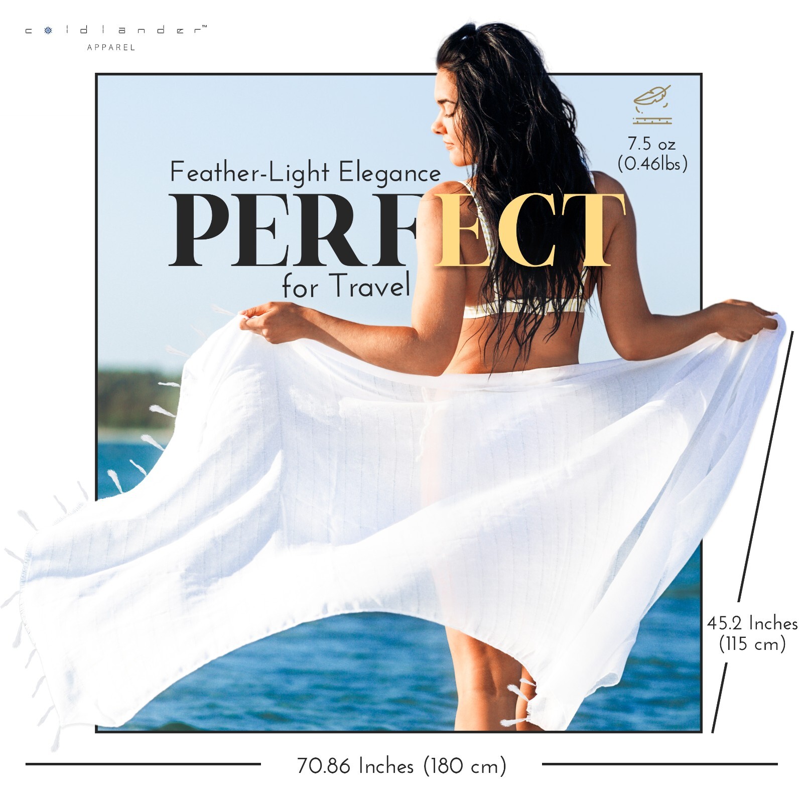 White Sarong | Swim Cover up | Resort Cover up | Vacation essentials | Pareo