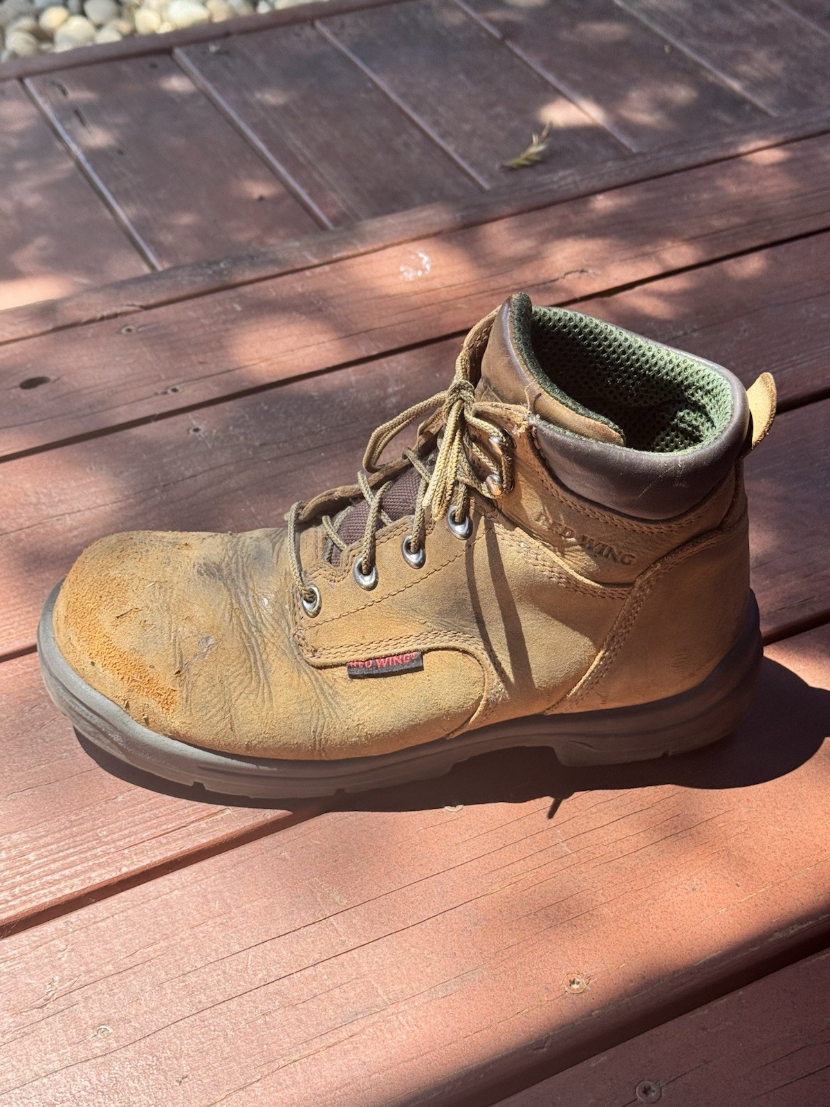 Red Wing Shoes King Toe Men’s Work Boot Size 9.5 US – 42.5 (EU) Steel Toe Brown