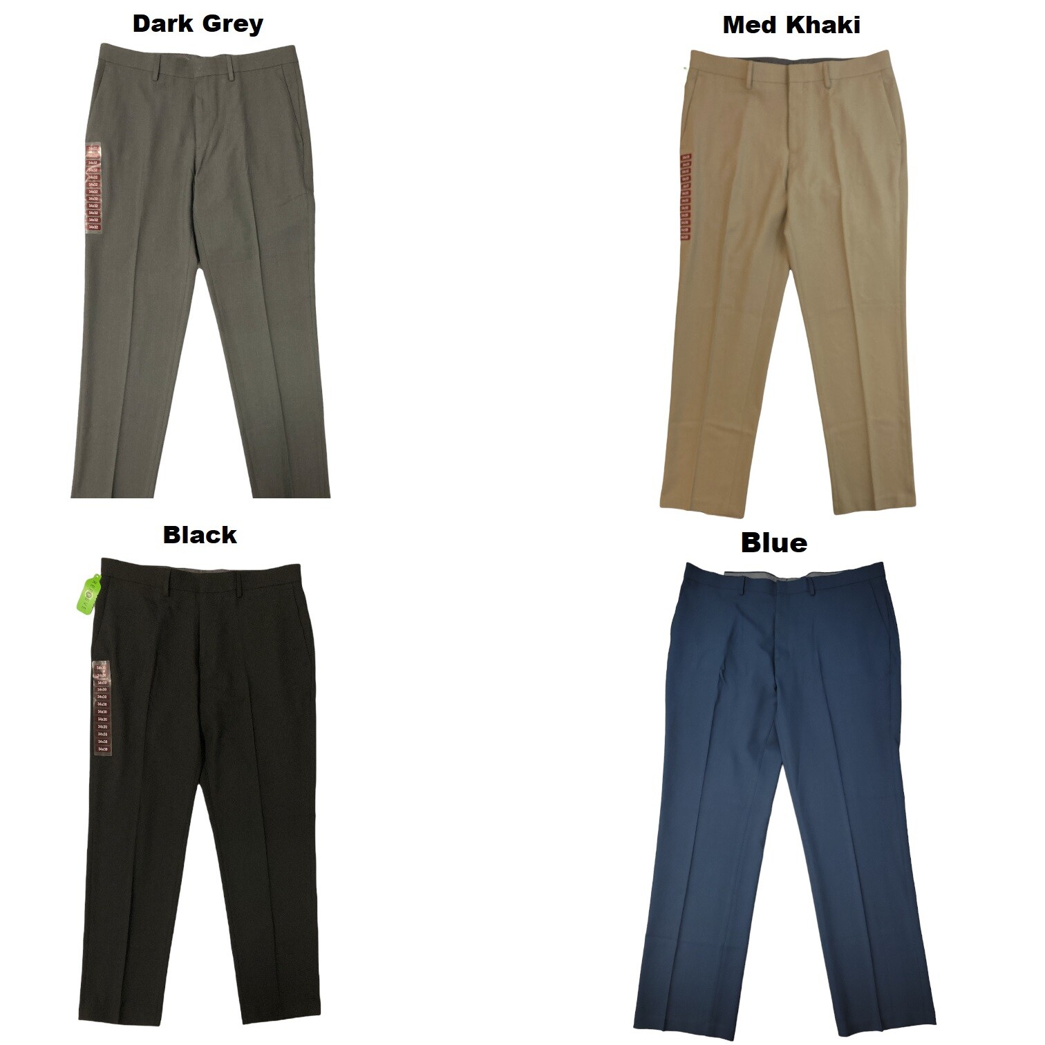 Haggar Men’s Performance Comfort Stretch Flat Front Dress Pant, Straight Fit