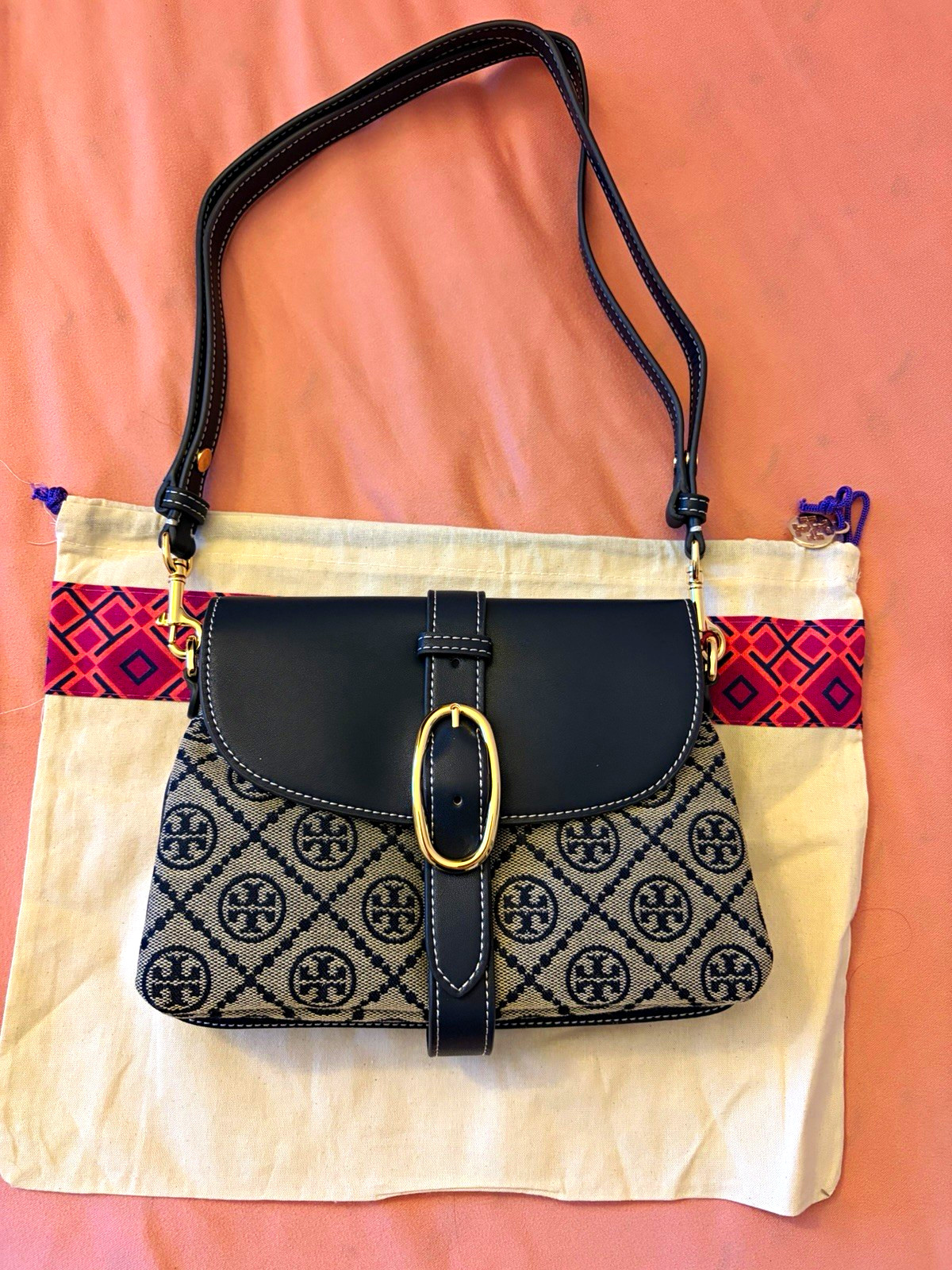 Tory Burch T MONOGRAM SOFT SMALL SHOULDER BAG